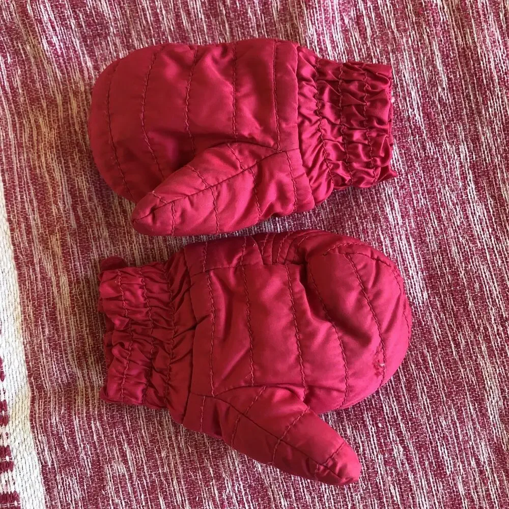 PATAGONIA BABY PUFF MITTS 0-3M STRAIGHT Pink INFANT MITTENS insulated
